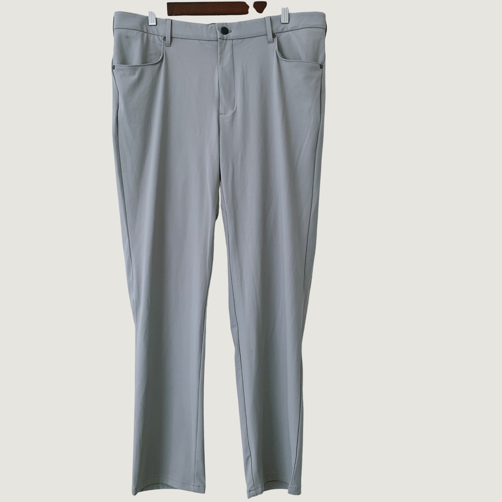 Johnnie-O Stretch Performance Pants Men 36x30 Shadow Grey Golf Casual Chino